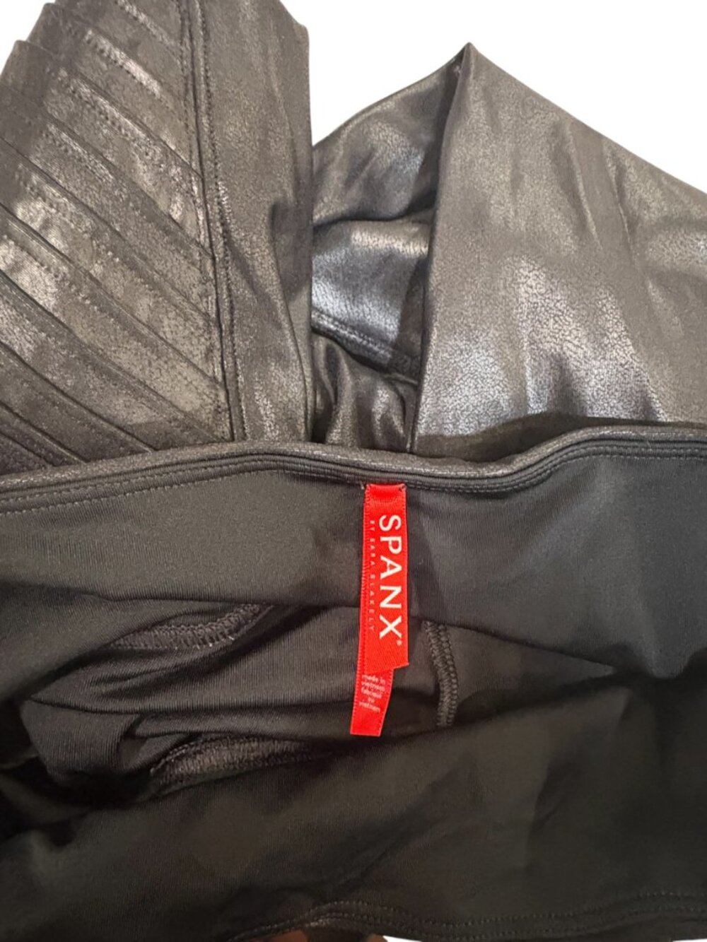Spanx Faux Leather Moto Leggings - Picture 9 of 9